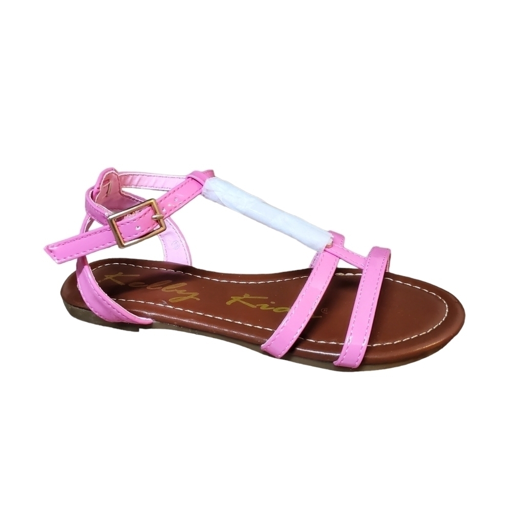 Kelly Kids Pink Patent Leather Madie Gladiator Sandal Kids 13